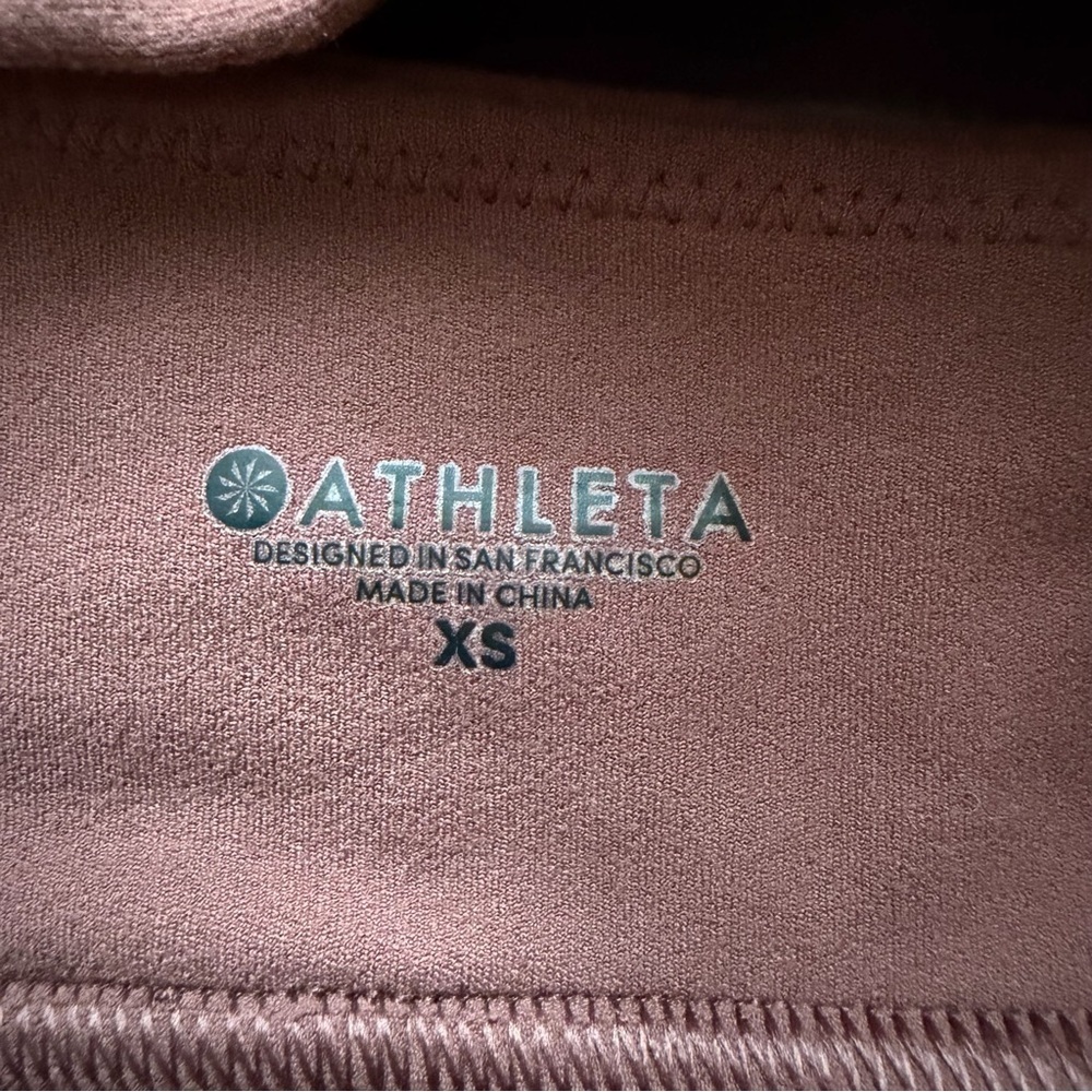 Athleta XS Powervita Everyday Sports Bra Women’s Workout Activewear Redish Brown - Picture 5 of 5